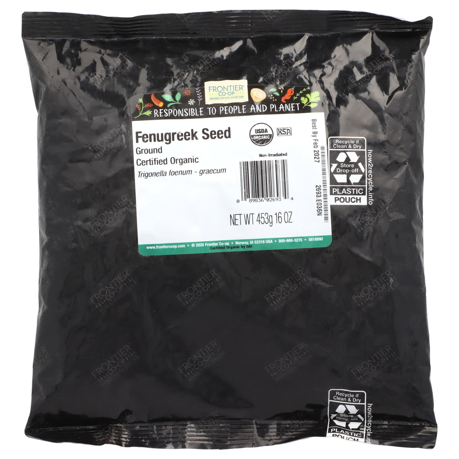 Organic Ground Fenugreek Seed by Frontier Co-op - 16 oz (453g) - Image 2