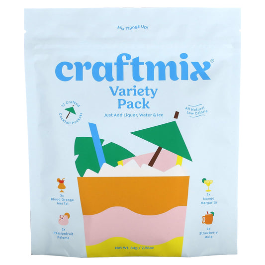 Craftmix Cocktail Variety Pack | 12 Packets | All Natural Mixes - Image 1