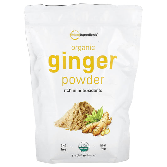 Micro Ingredients, Organic Ginger Powder, 2 lb (907 g) - Image 1