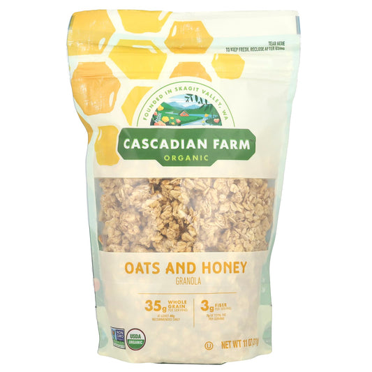 Cascadian Farm Organic Oats &amp; Honey Granola, 11 oz - Image 1