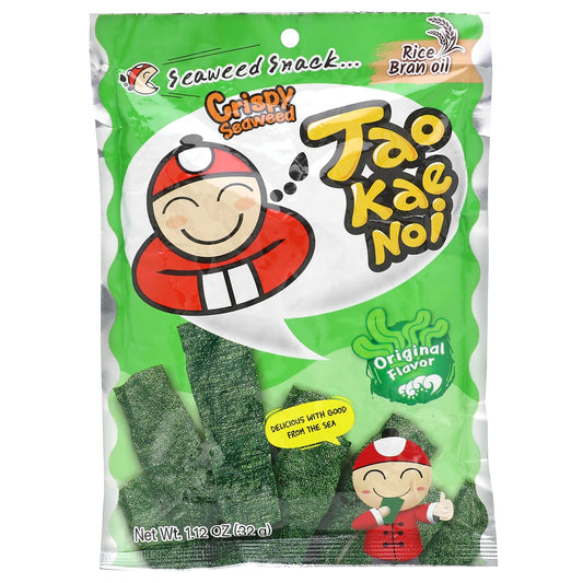 Tao Kae Noi, Crispy Seaweed Snack, Original, 1.12 oz (32 g) - Image 1