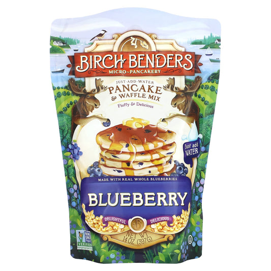 Delicious Blueberry Pancake & Waffle Mix by Birch Benders - 14 oz - Image 1