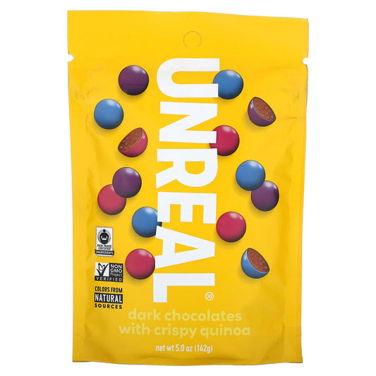Unreal, Dark Chocolates With Crispy Quinoa, 5 oz (142 g) - Image 1