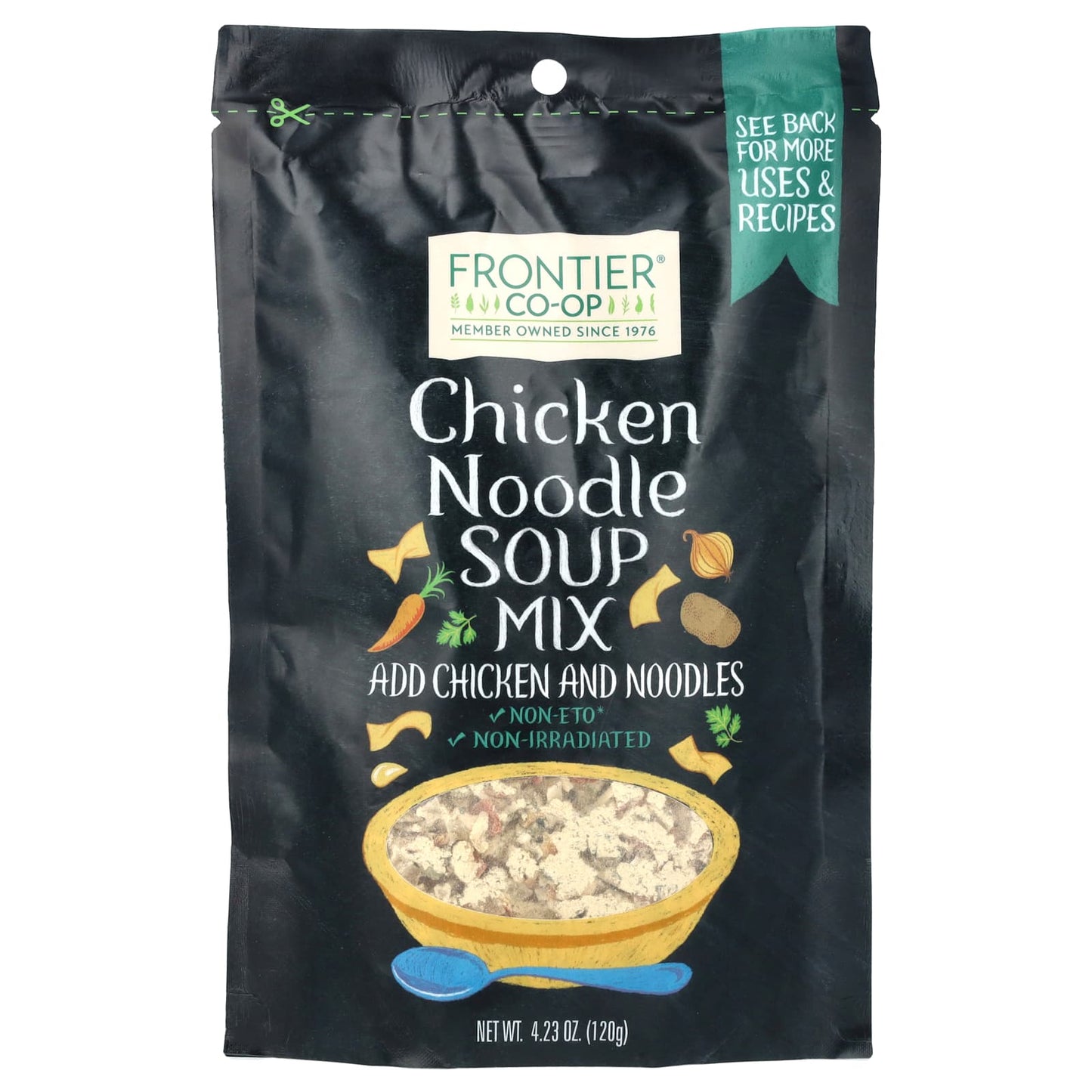 Savory Frontier Co-op Chicken Noodle Soup Mix, 4.23 oz (120g) - Image 1