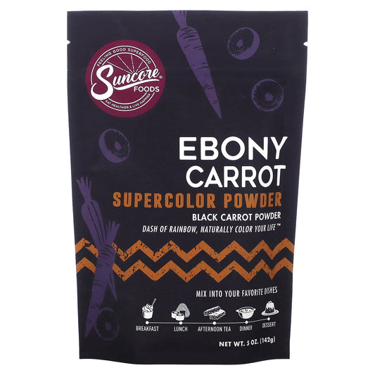 Suncore Foods, Ebony Carrot, Supercolor Powder, 5 oz. (142 g) - Image 1