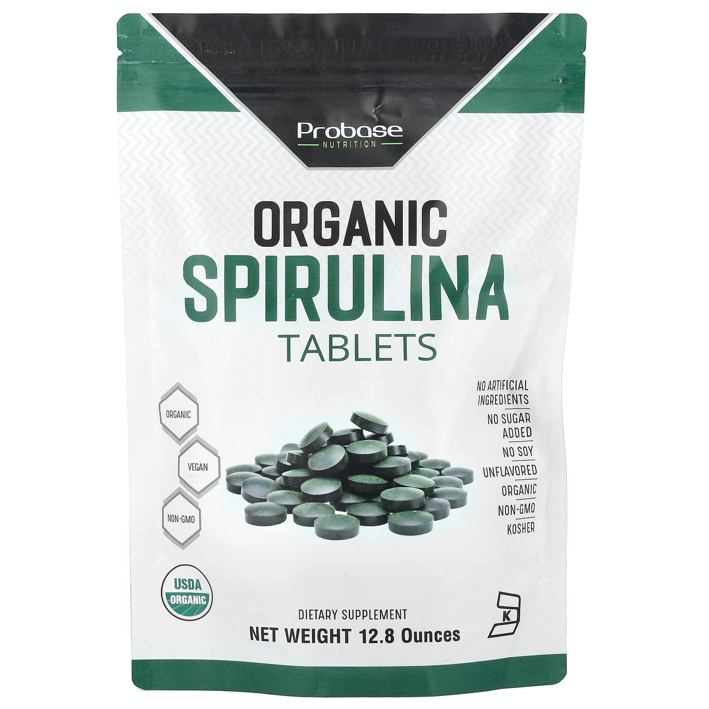 Probase Nutrition, Organic Spirulina Tablets , 12.8 oz - Image 1