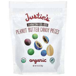 Justin's Organic Dark Chocolate Peanut Butter Candy Pieces