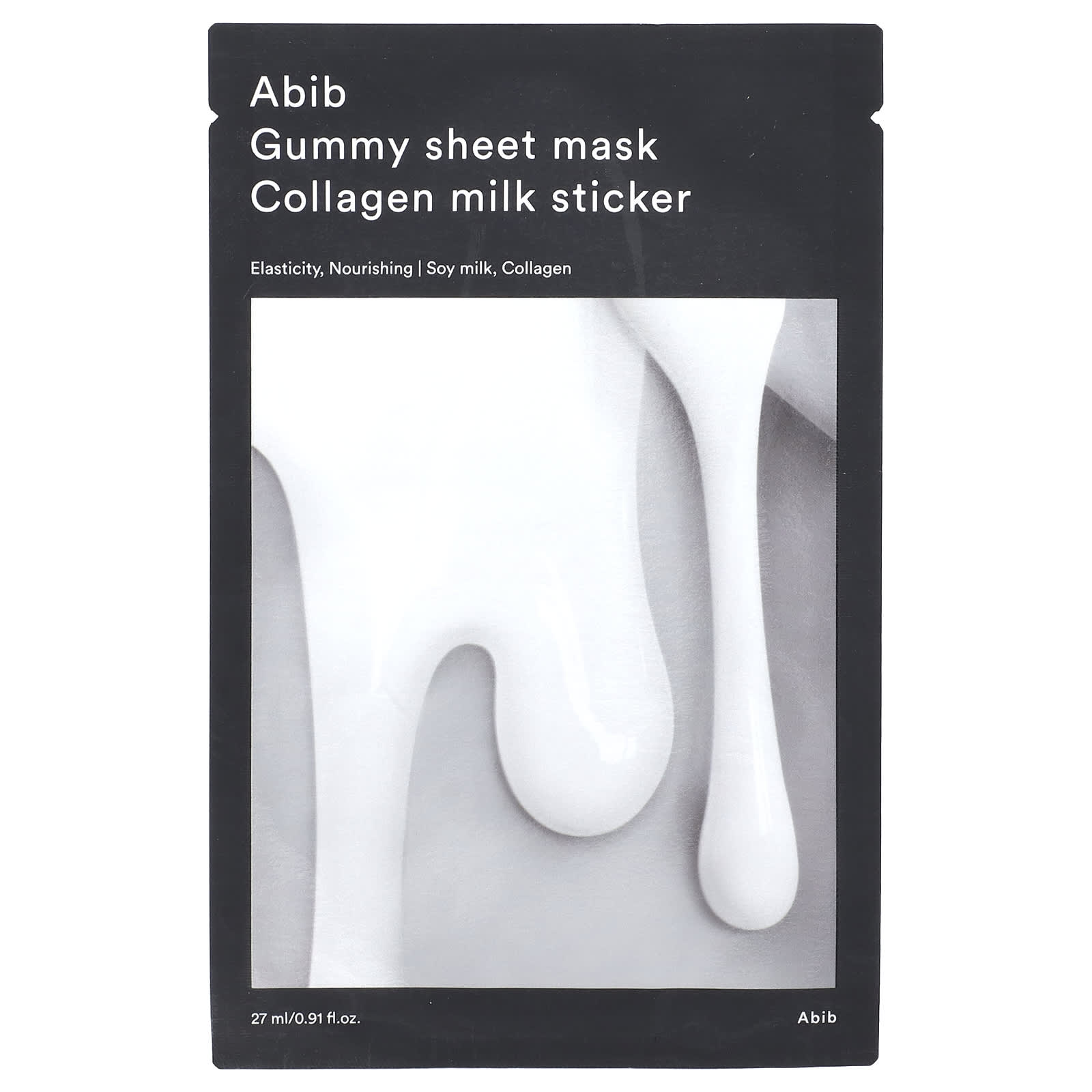 Collagen Milk Gummy Face Mask by Abib, 10-Minute Anti-Aging Treatment - Image 1