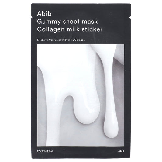 Collagen Milk Gummy Face Mask by Abib, 10-Minute Anti-Aging Treatment - Image 1