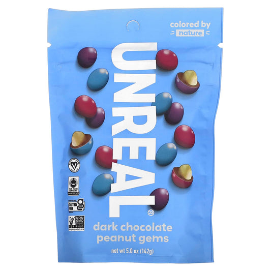 Unreal, Dark Chocolate Peanut Gems, 5 oz (142 g) - Image 1