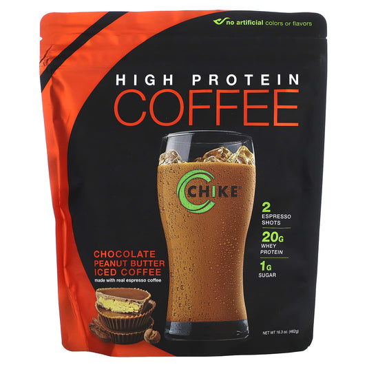 High Protein Iced Coffee with Espresso & Whey Protein | Chike Nutrition - Image 1