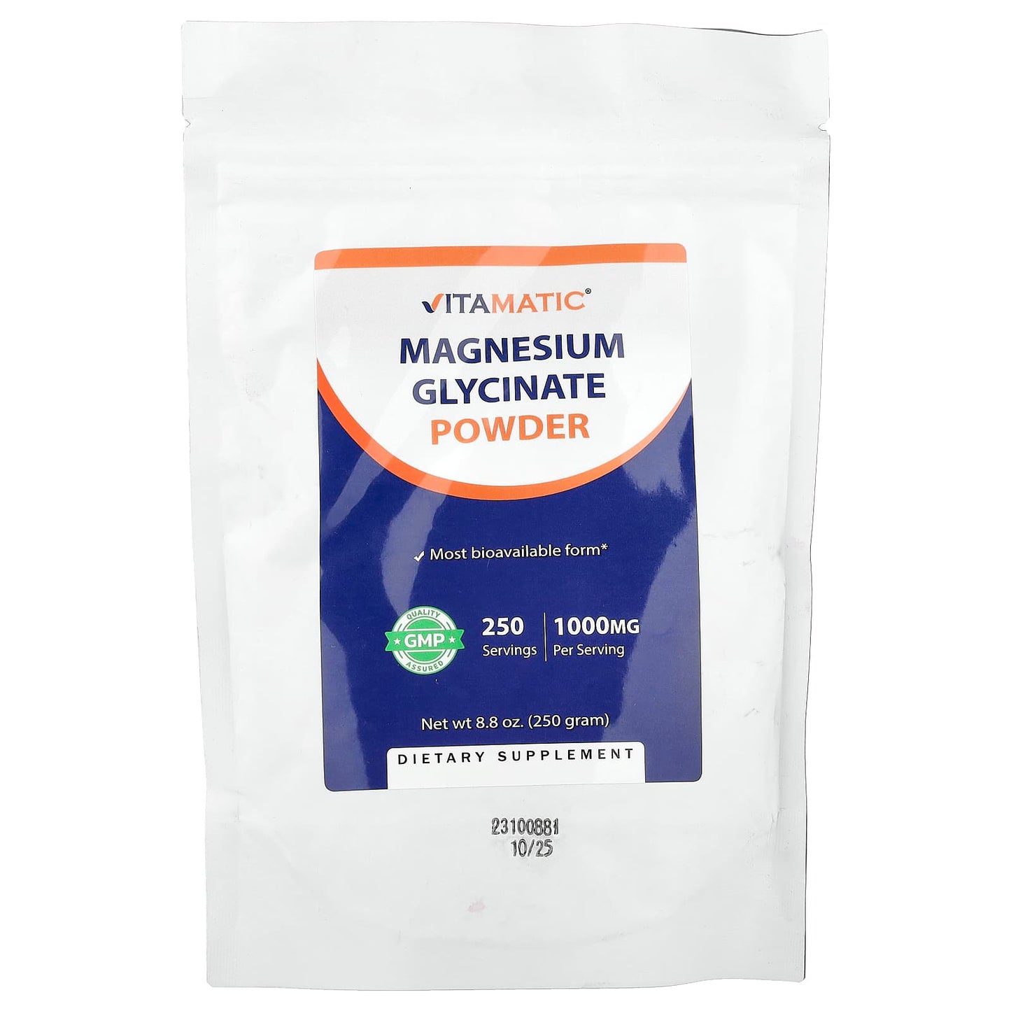 Vitamatic, Magnesium Glycinate Powder, 8.8 oz (250 g) - Image 1