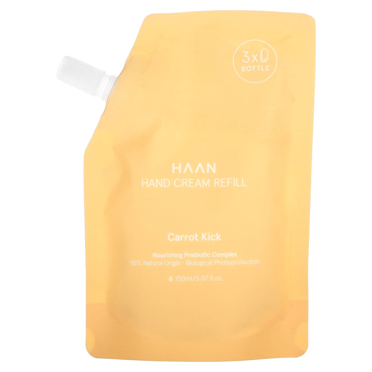 Haan Carrot Kick Hand Cream Refill, 5.07 fl oz (150 ml) - Image 1