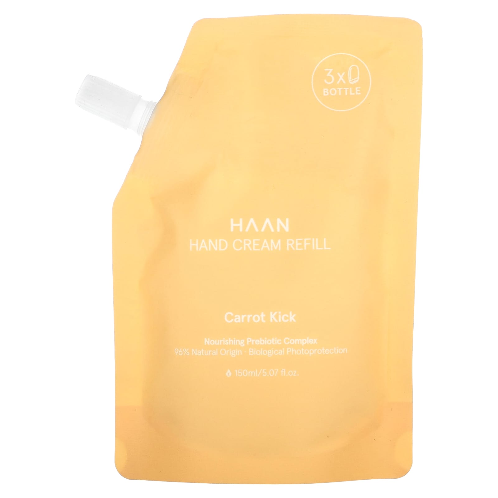 Haan Carrot Kick Hand Cream Refill, 5.07 fl oz (150 ml) - Image 1