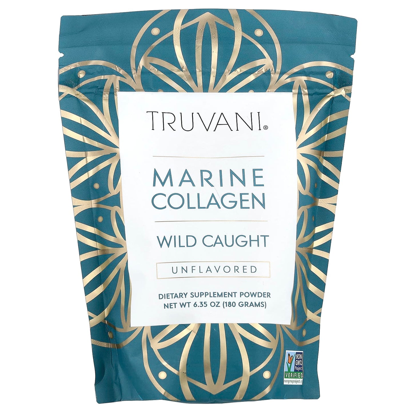 Truvani, Wild Caught Marine Collagen, Unflavored, 6.35 oz (180 g) - Image 1
