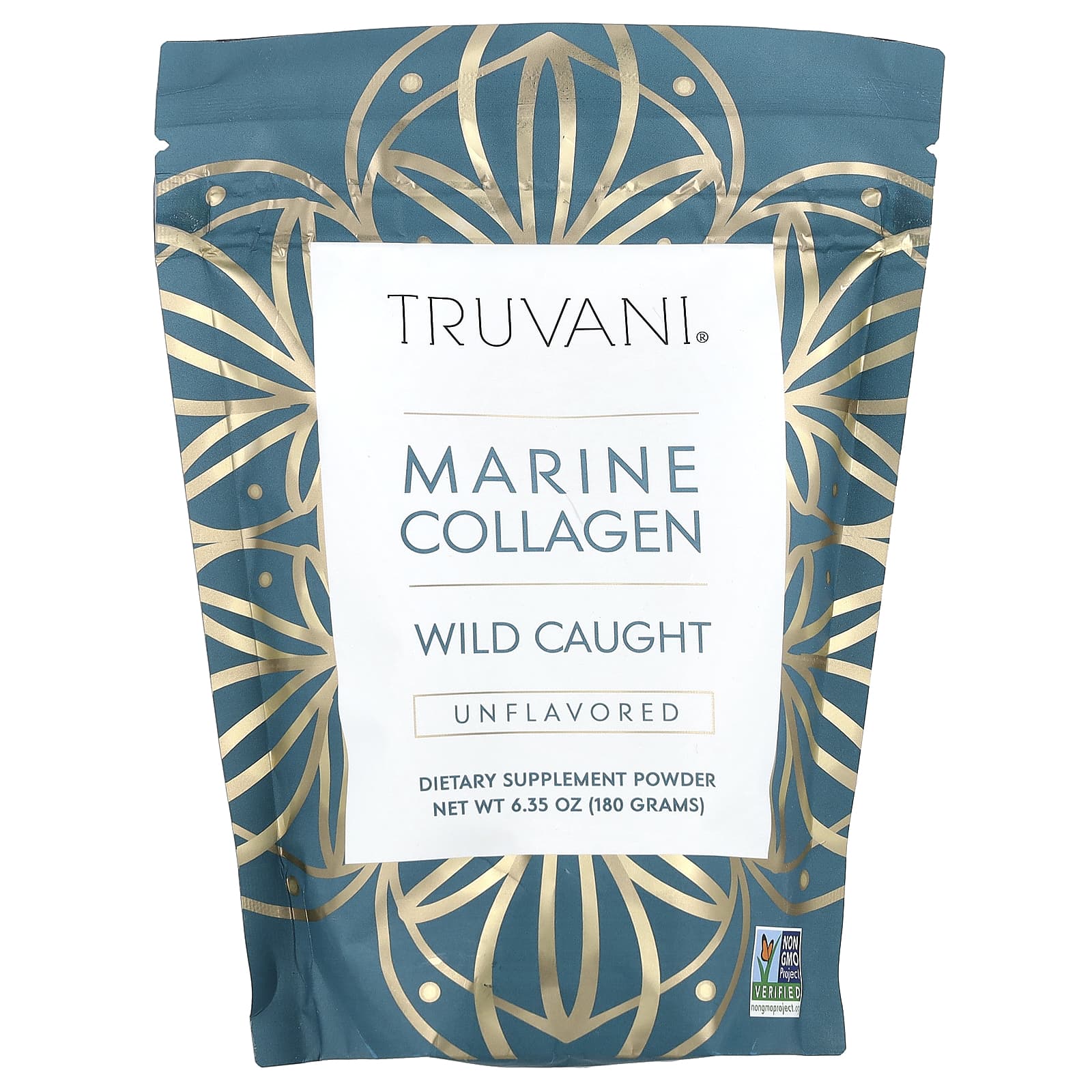 Truvani, Wild Caught Marine Collagen, Unflavored, 6.35 oz (180 g) - Image 1