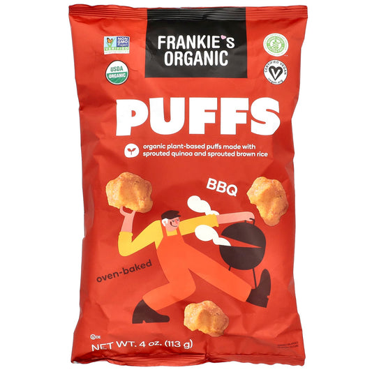 Organic BBQ Puffs by Frankie's - Vegan & Gluten-Free Snack - Image 1