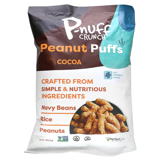 P-Nuff, Crunch, Peanut Puffs, Cocoa , 4 oz (113 g) - Image 1