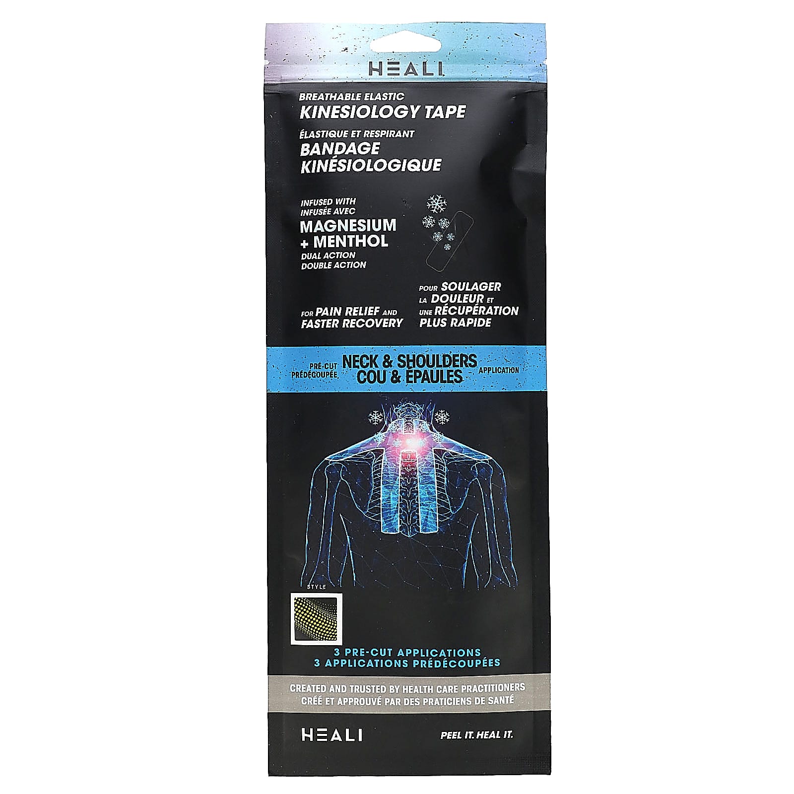 Heali Medical Corp Breathable Kinesiology Tape for Neck & Shoulders - Image 1