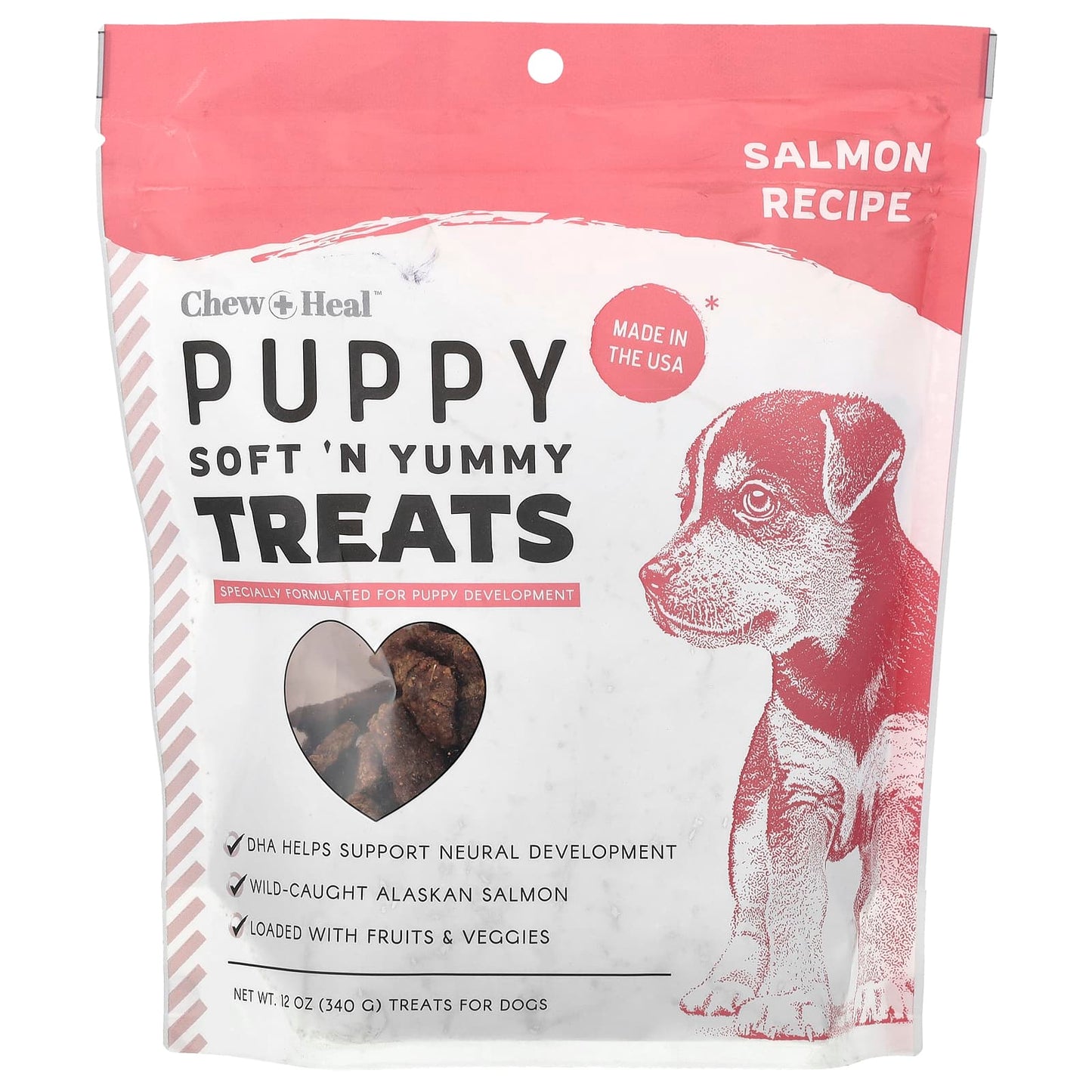 Wild-Caught Salmon Puppy Treats for Brain Development & Shiny Coat - Image 1