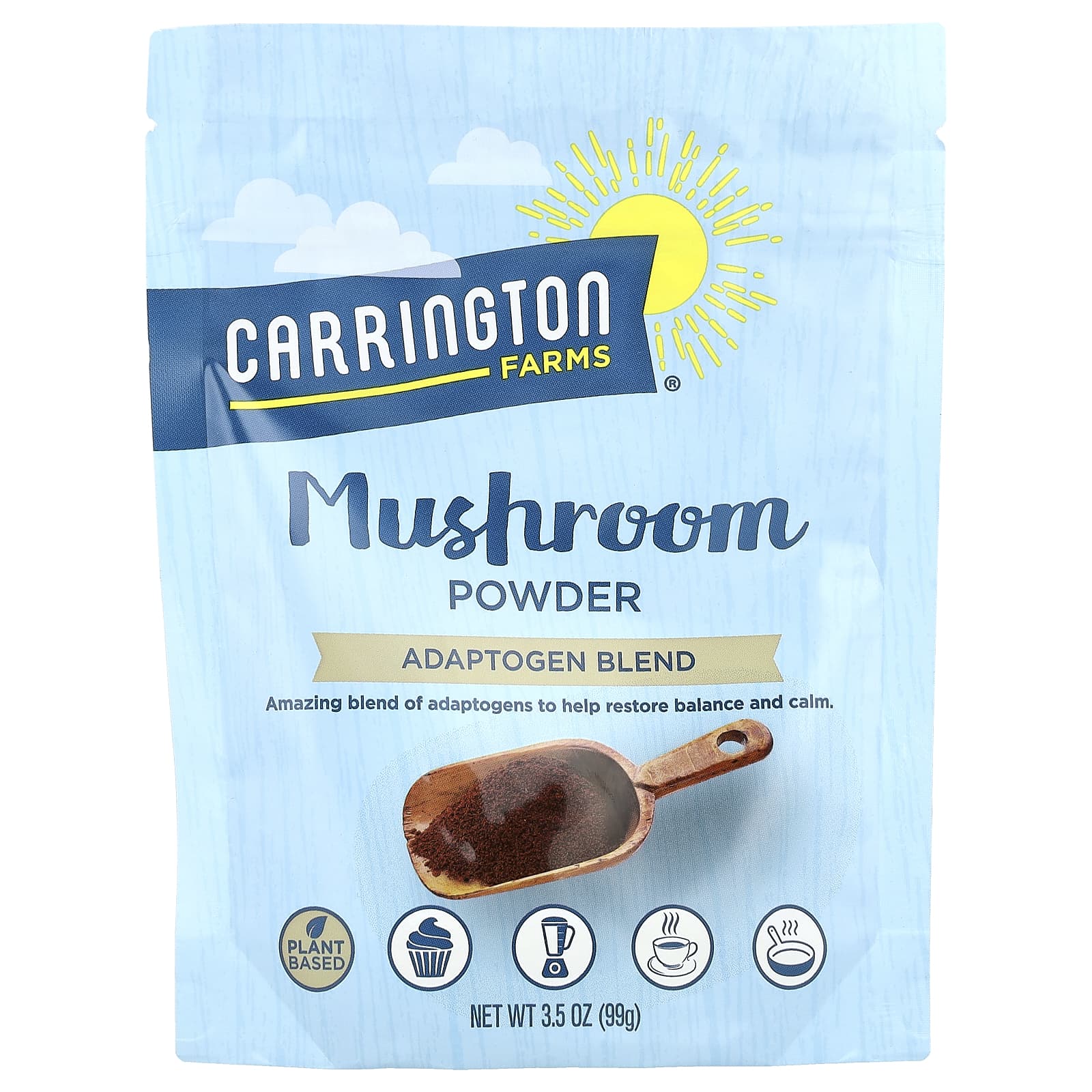 Boost Your Well-being with Carrington Farms Adaptogen Mushroom Powder - Image 1