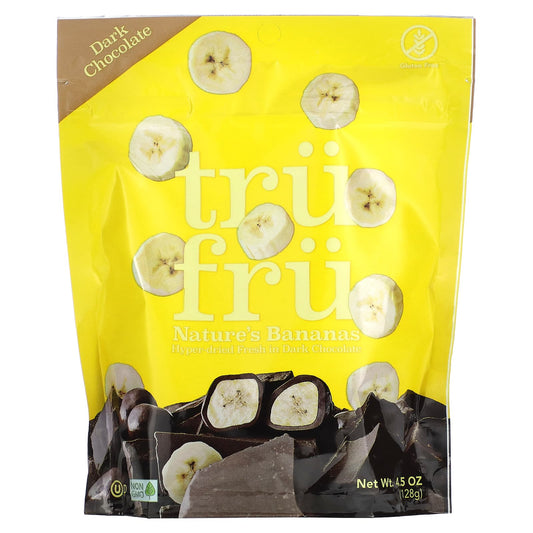 Tru Fru, Nature's Bananas, Dark Chocolate , 4.5 oz (128 g) - Image 1