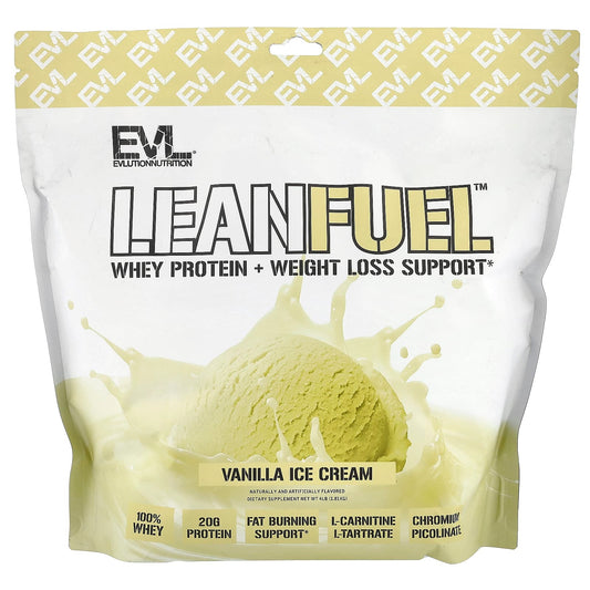 EVLution Nutrition LeanFuel Vanilla Protein Powder 4lb - Image 1