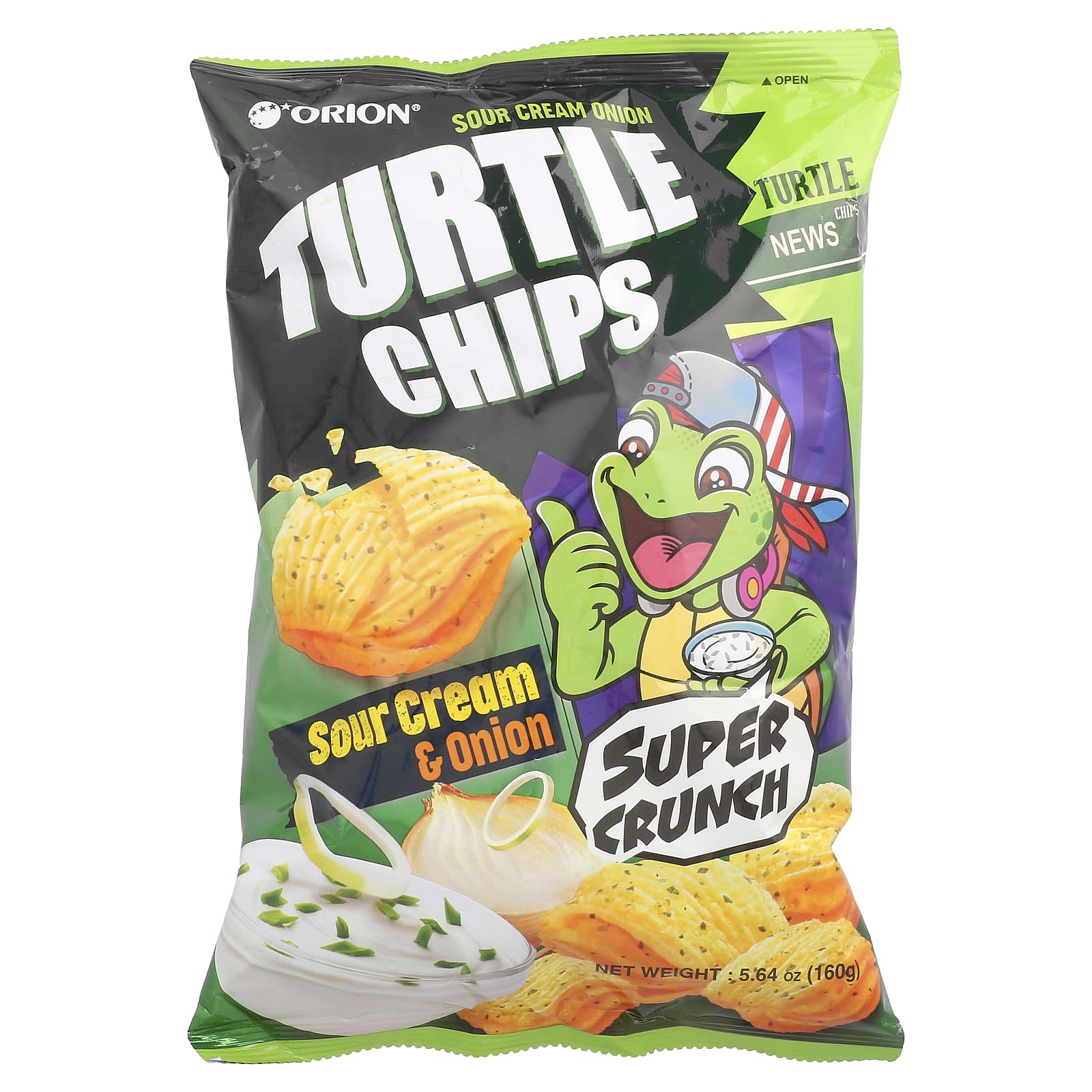 Orion, Turtle Chips, Sour Cream Onion, 5.64 oz (160 g) - Image 1