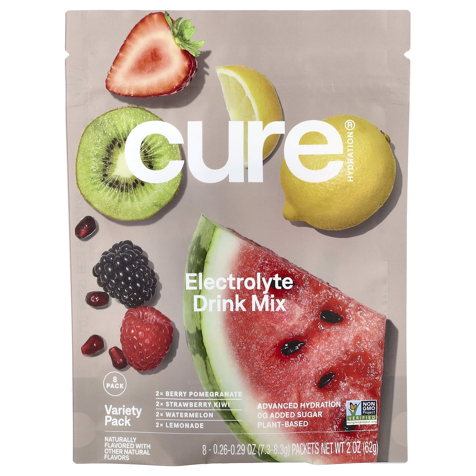 Stay Hydrated with Cure Hydration Electrolyte Drink Mix - 8 Packets - Image 1
