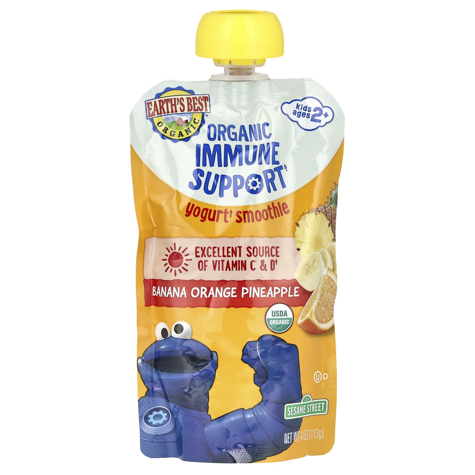 Organic Yogurt Smoothie for Kids - Earth's Best Immune Support - Image 1