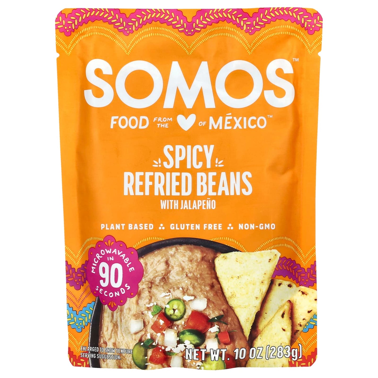 Somos, Spicy Refried Beans With Jalapeno, 10 oz (283 g) - Image 1