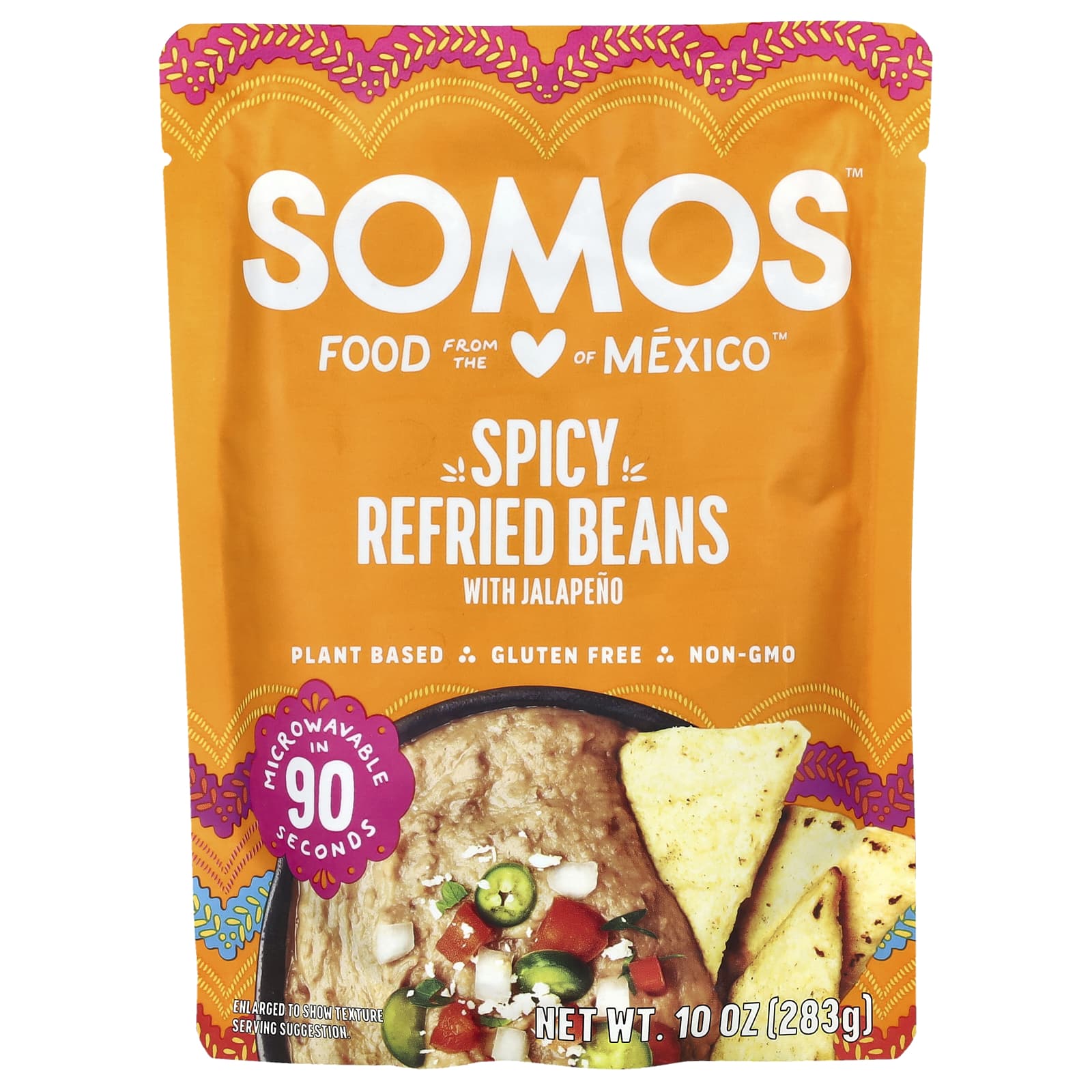 Somos, Spicy Refried Beans With Jalapeno, 10 oz (283 g) - Image 1