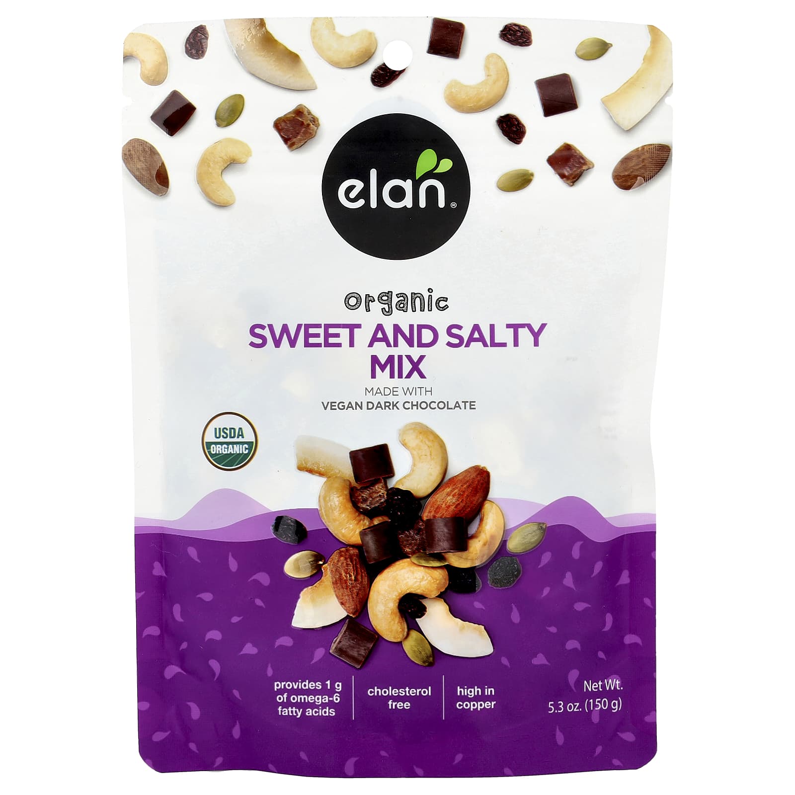 Organic Dark Chocolate Mix with Nuts and Fruits | Elan - Image 1
