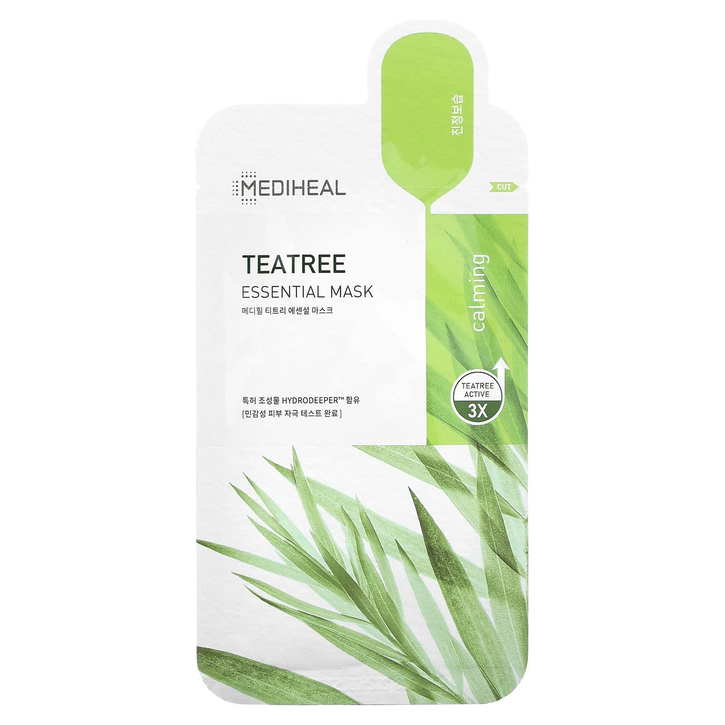MEDIHEAL, Tea Tree Essential Beauty Mask, 1 Sheet, 0.81 fl oz (24 ml) - Image 1