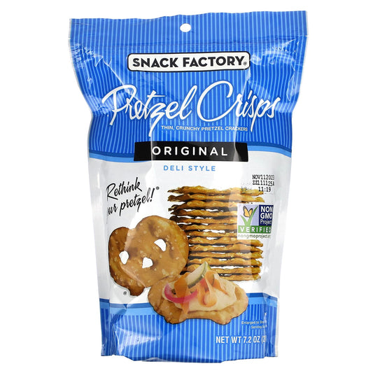 Snack Factory, Pretzel Crisps, Original, Deli Style, 7.2 oz (204 g) - Image 1