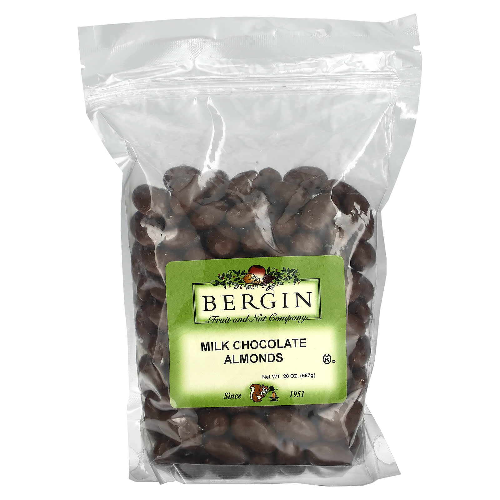 Rich Milk Chocolate Almonds from Bergin Fruit and Nut Co - 20 oz - Image 1