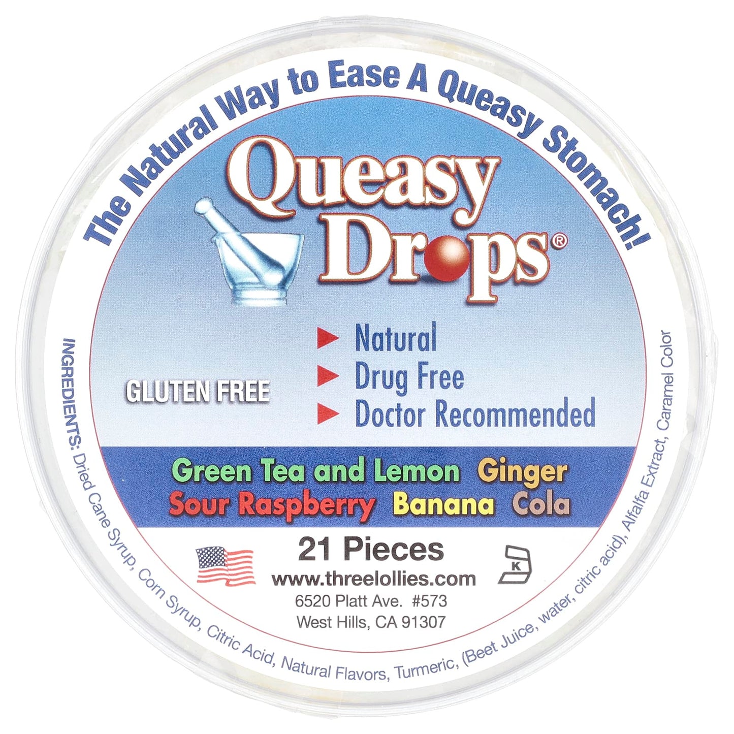 Preggie, Queasy Drops®, Assorted, 21 Pieces - Image 1