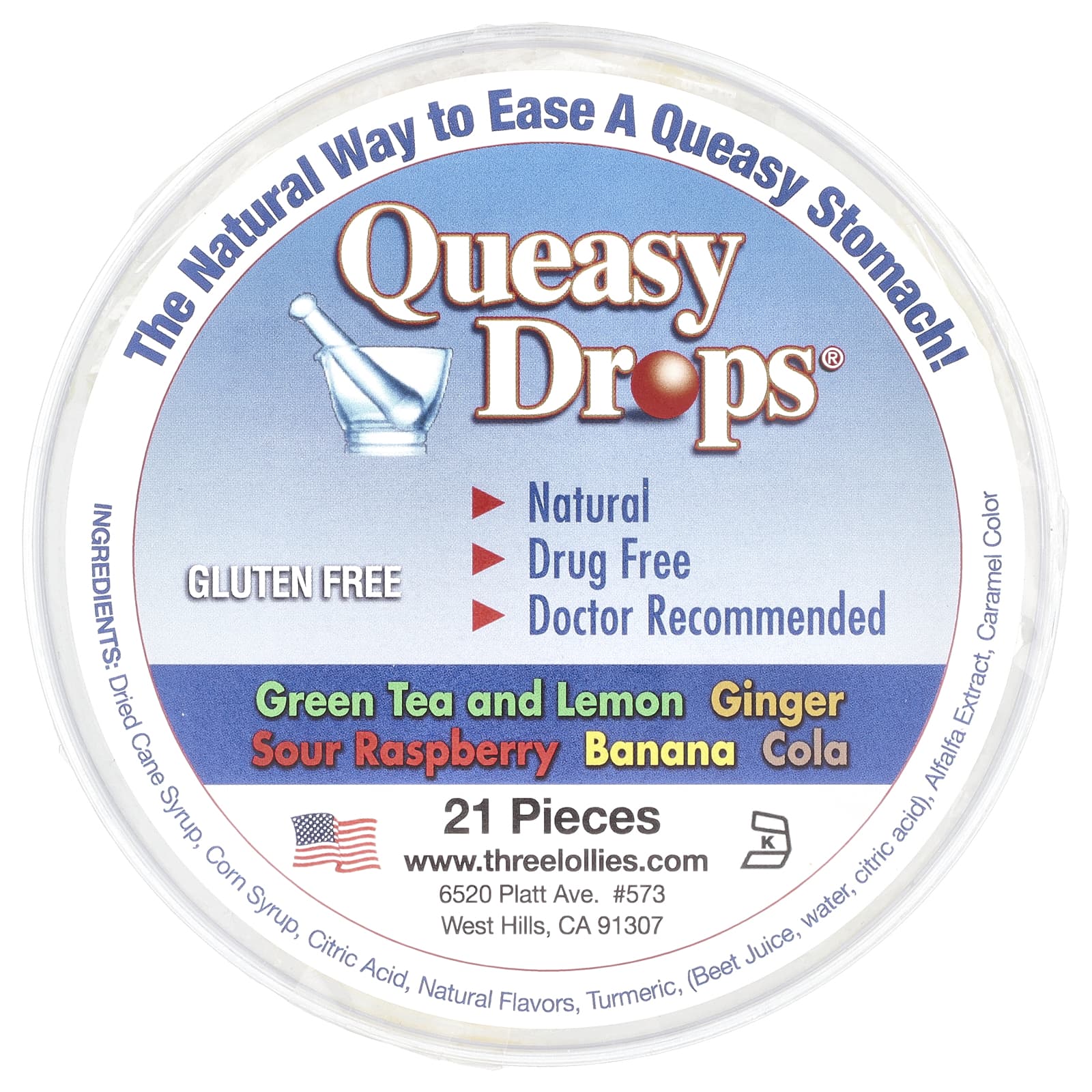 Preggie, Queasy Drops®, Assorted, 21 Pieces - Image 1