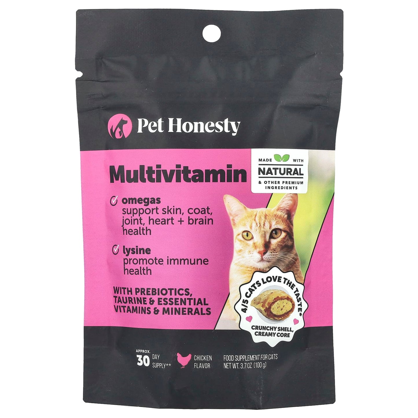 Pet Honesty, Multivitamin, For Cats, Chicken, 3.7 oz (100 g) - Image 1