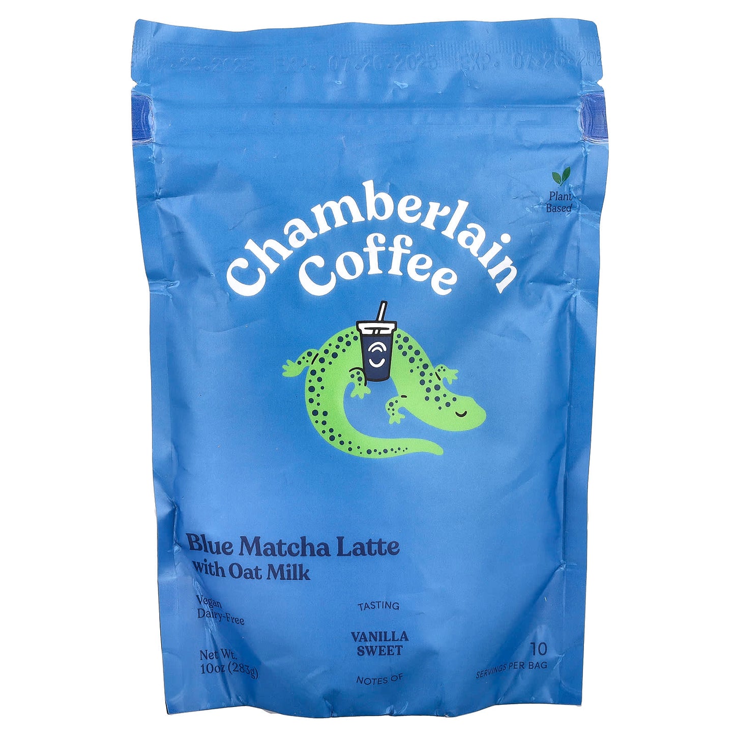Blue Matcha Latte with Oat Milk, Chamberlain Coffee's Delicious Plant-Based Beverage - Image 1