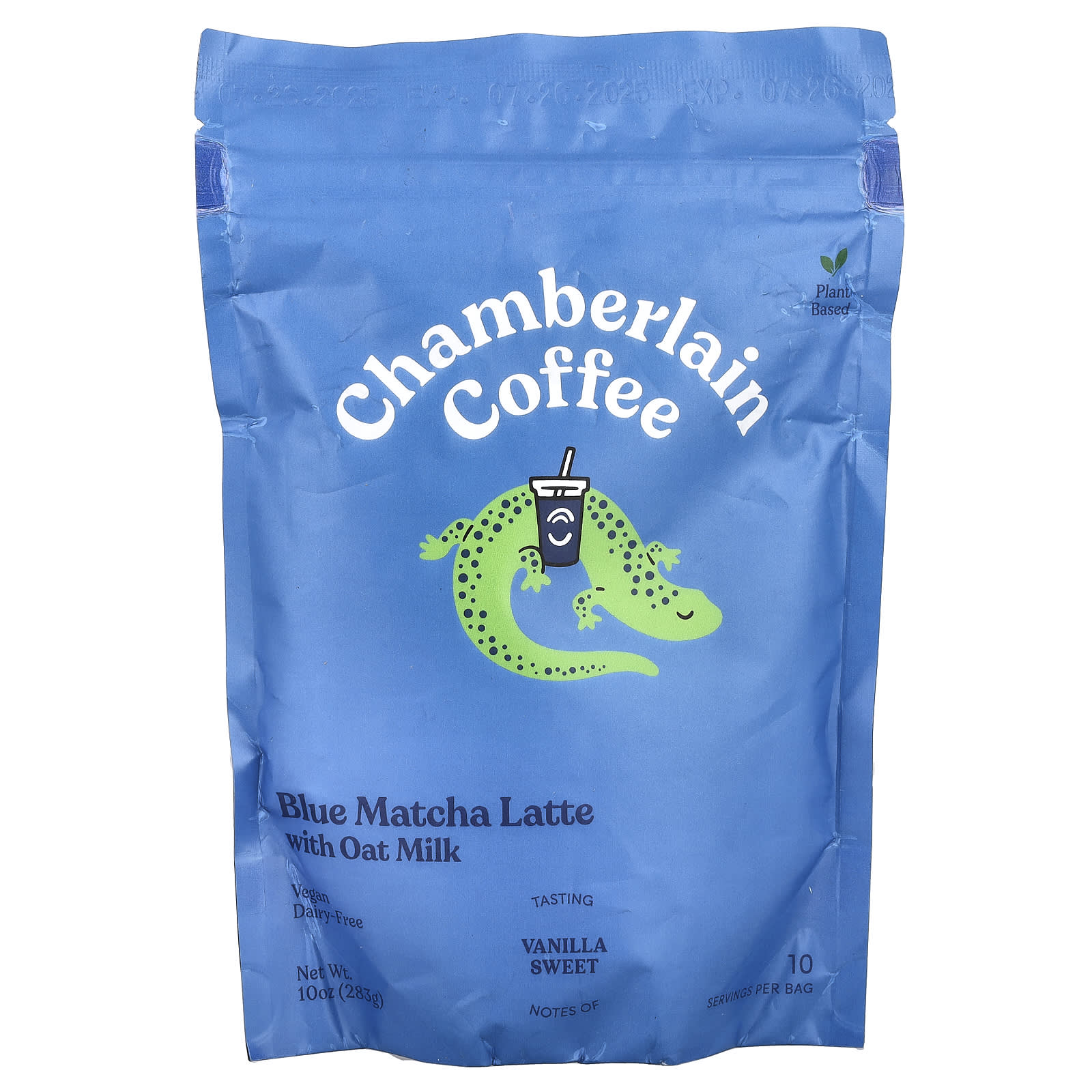 Blue Matcha Latte with Oat Milk, Chamberlain Coffee's Delicious Plant-Based Beverage - Image 1