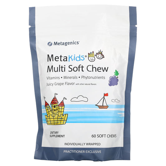 Metagenics, MetaKids, Multi Soft Chew, Juicy Grape, 60 Soft Chews - Image 1