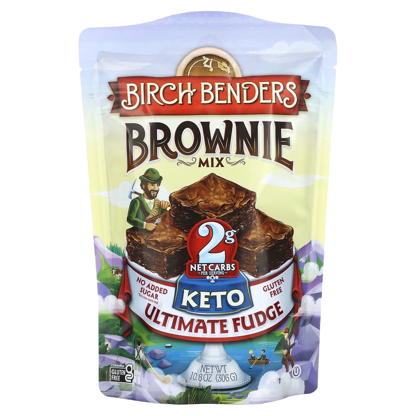 Gluten-Free Keto Brownie Mix by Birch Benders - Rich Fudge Taste - Image 1