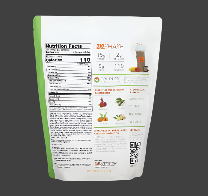 310 Nutrition, Meal Replacement Shake, Chocolate, 29.4 oz (834.4 g)