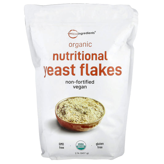 Micro Ingredients, Organic Nutritional Yeast Flakes , 2 lb (907 g) - Image 1