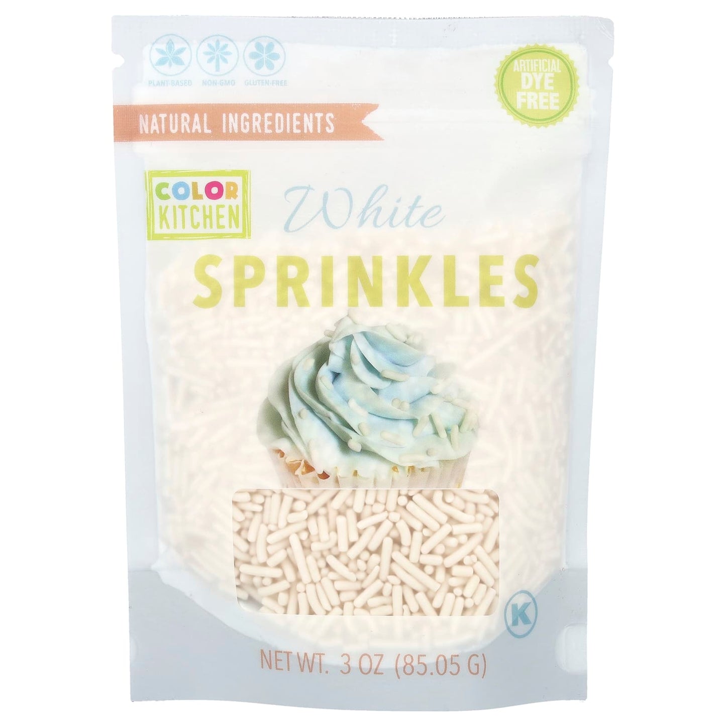 Natural White Sprinkles for Baking by ColorKitchen - Image 1