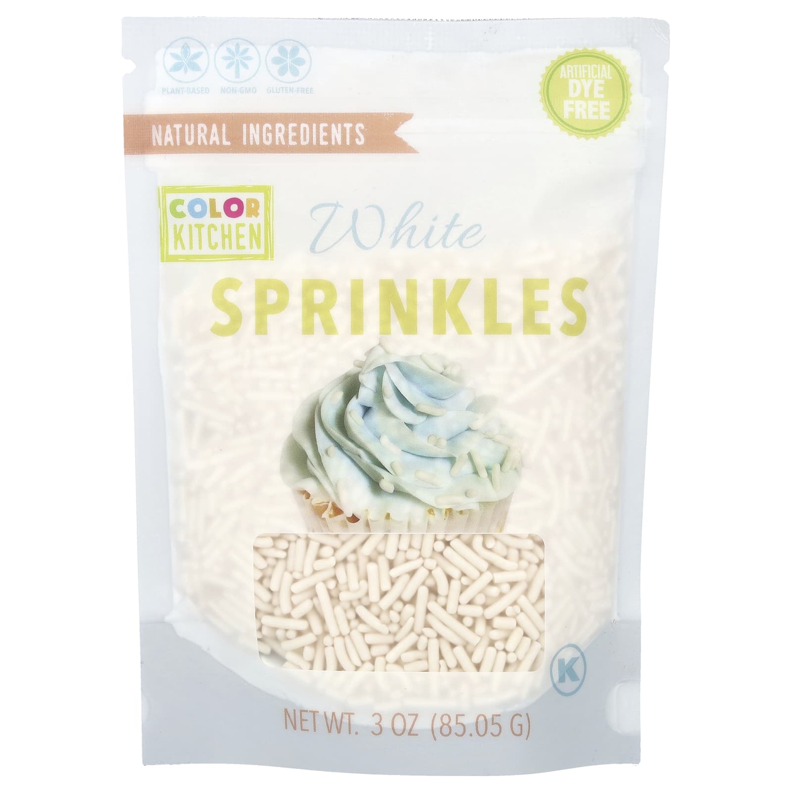 Natural White Sprinkles for Baking by ColorKitchen - Image 1