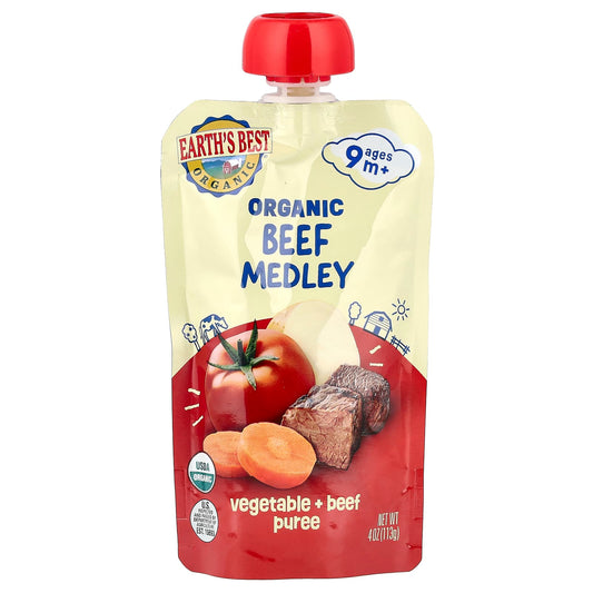 Earth's Best Organic Vegetable & Beef Puree for Babies 9+ Months - Image 1