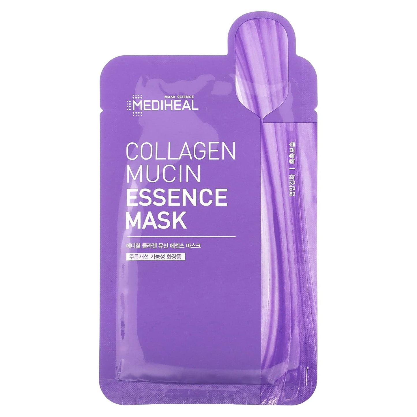 MEDIHEAL, Collagen Mucin Essence Beauty Mask, 1 Sheet, 0.68 fl oz (20 ml) - Image 1