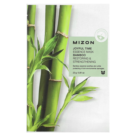 Mizon, Joyful Time Essence Beauty Mask, Bamboo, 1 Sheet, 0.81 oz (23 g) - Image 1